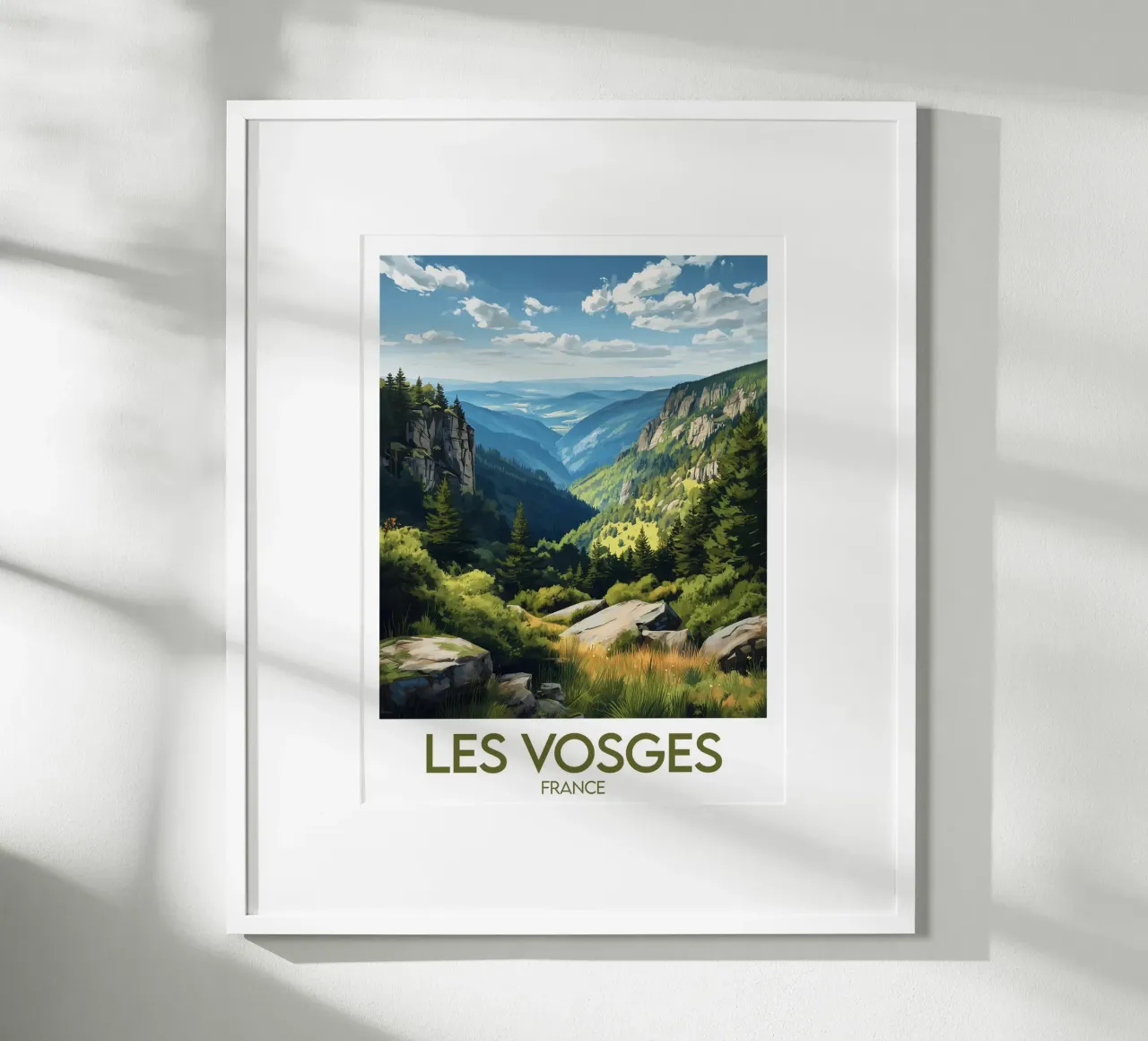 Poster Les Vosges poster con telaio in plastica da Frame the World