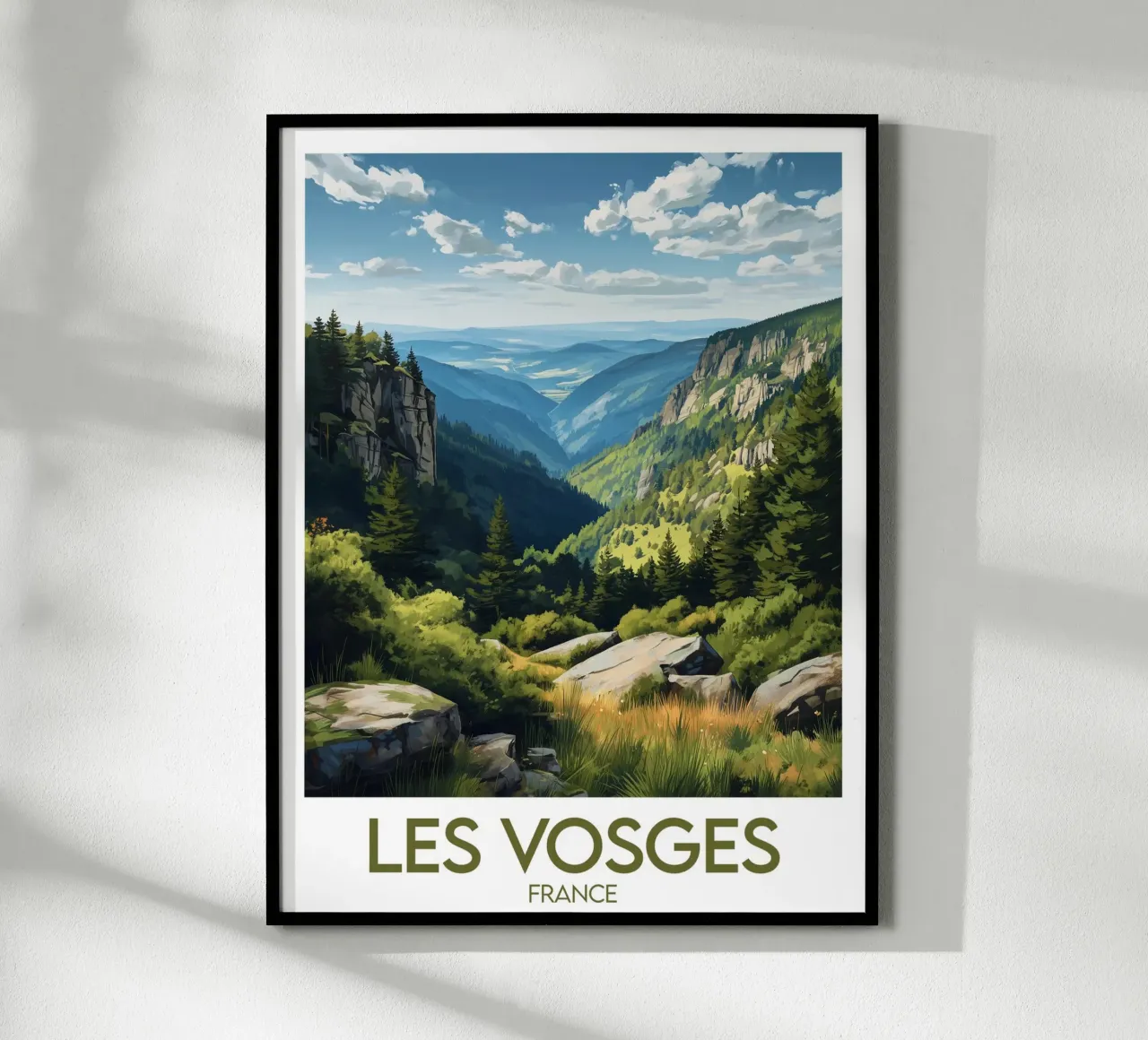 Poster Les Vosges poster con telaio in plastica da Frame the World