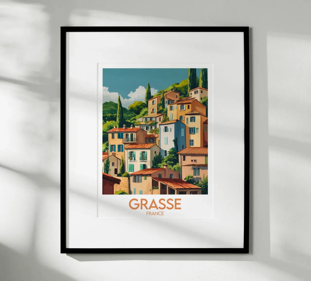 Affiche Grasse poster con telaio in alluminio da Frame the World