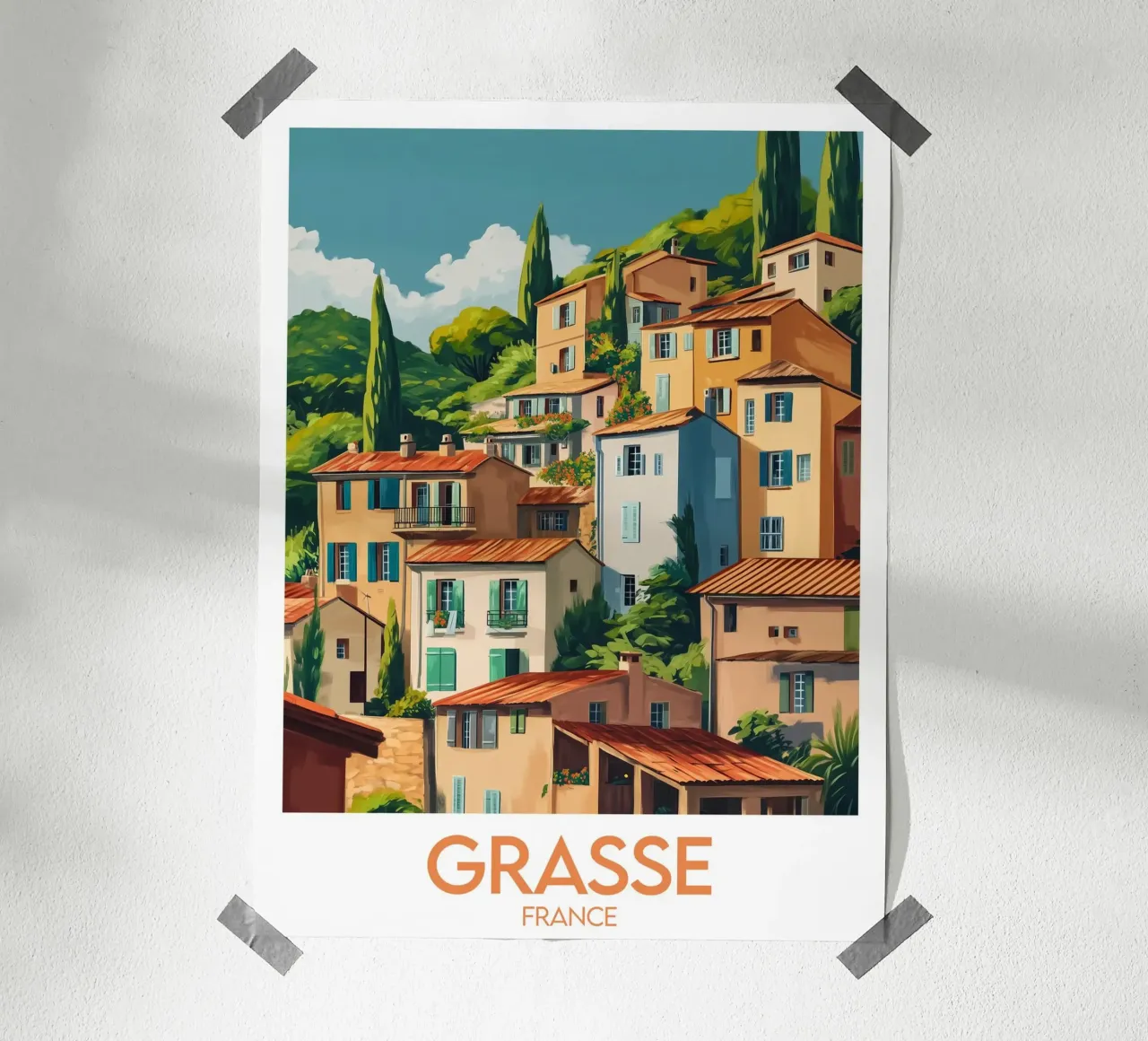Affiche Grasse poster con telaio in alluminio da Frame the World