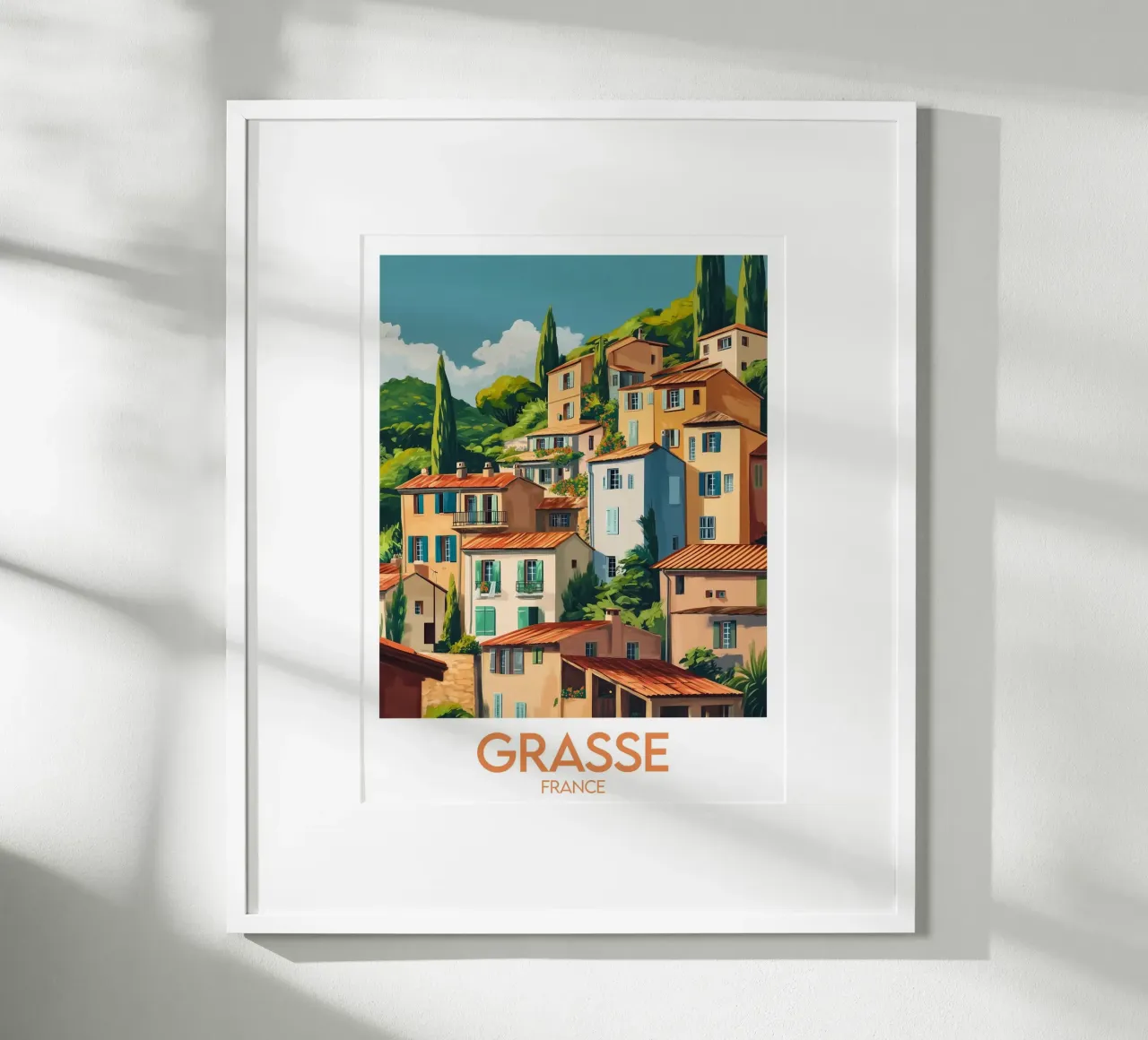 Affiche Grasse poster con telaio in alluminio da Frame the World
