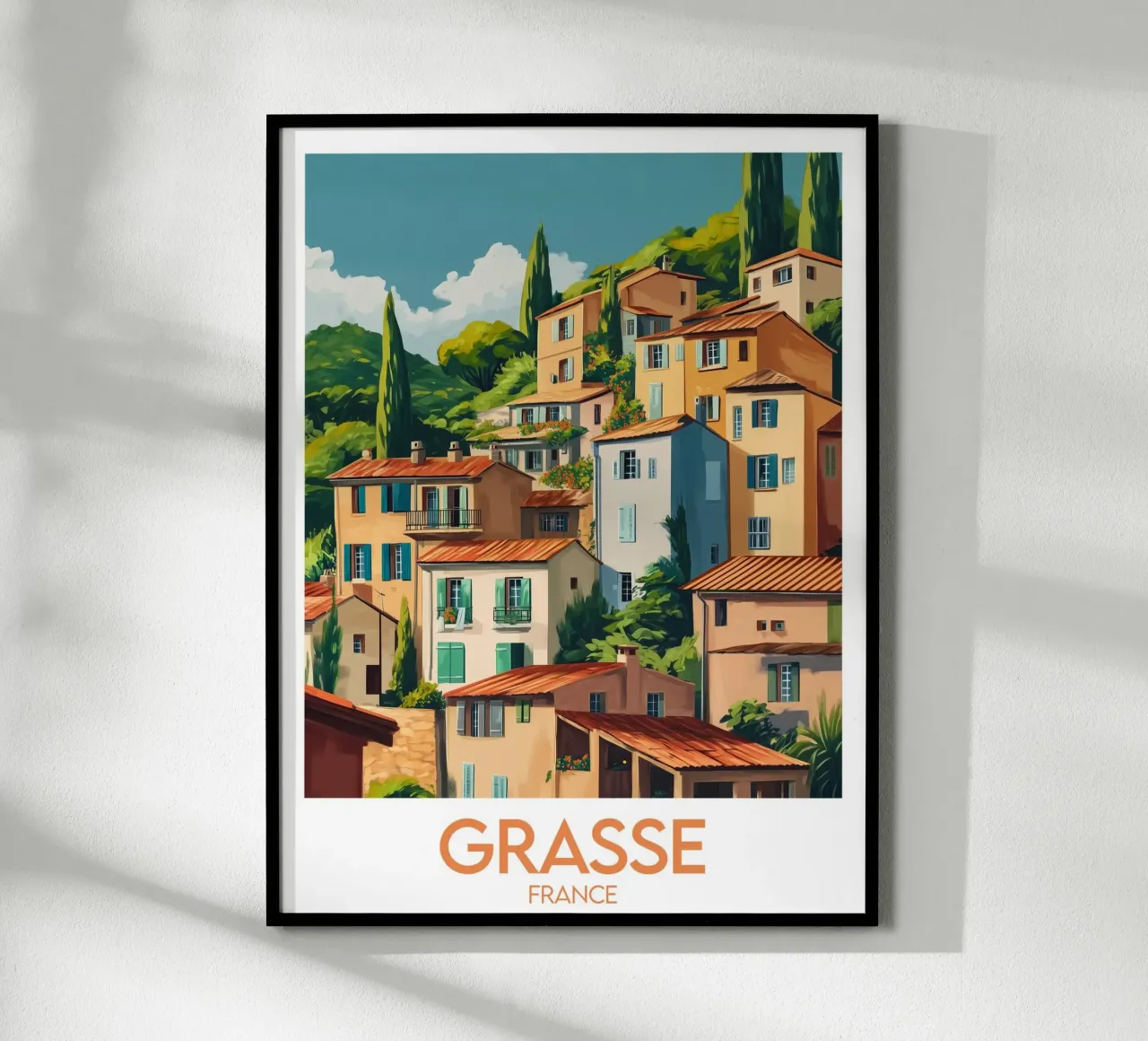 Affiche Grasse poster con telaio in alluminio da Frame the World