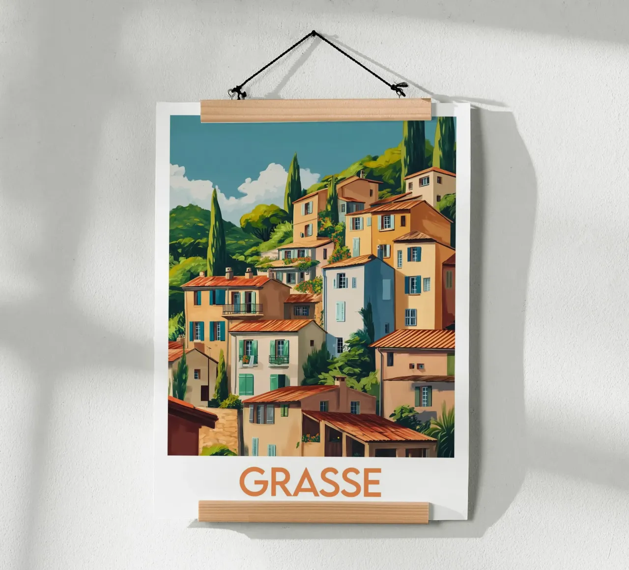 Affiche Grasse poster con telaio in alluminio da Frame the World