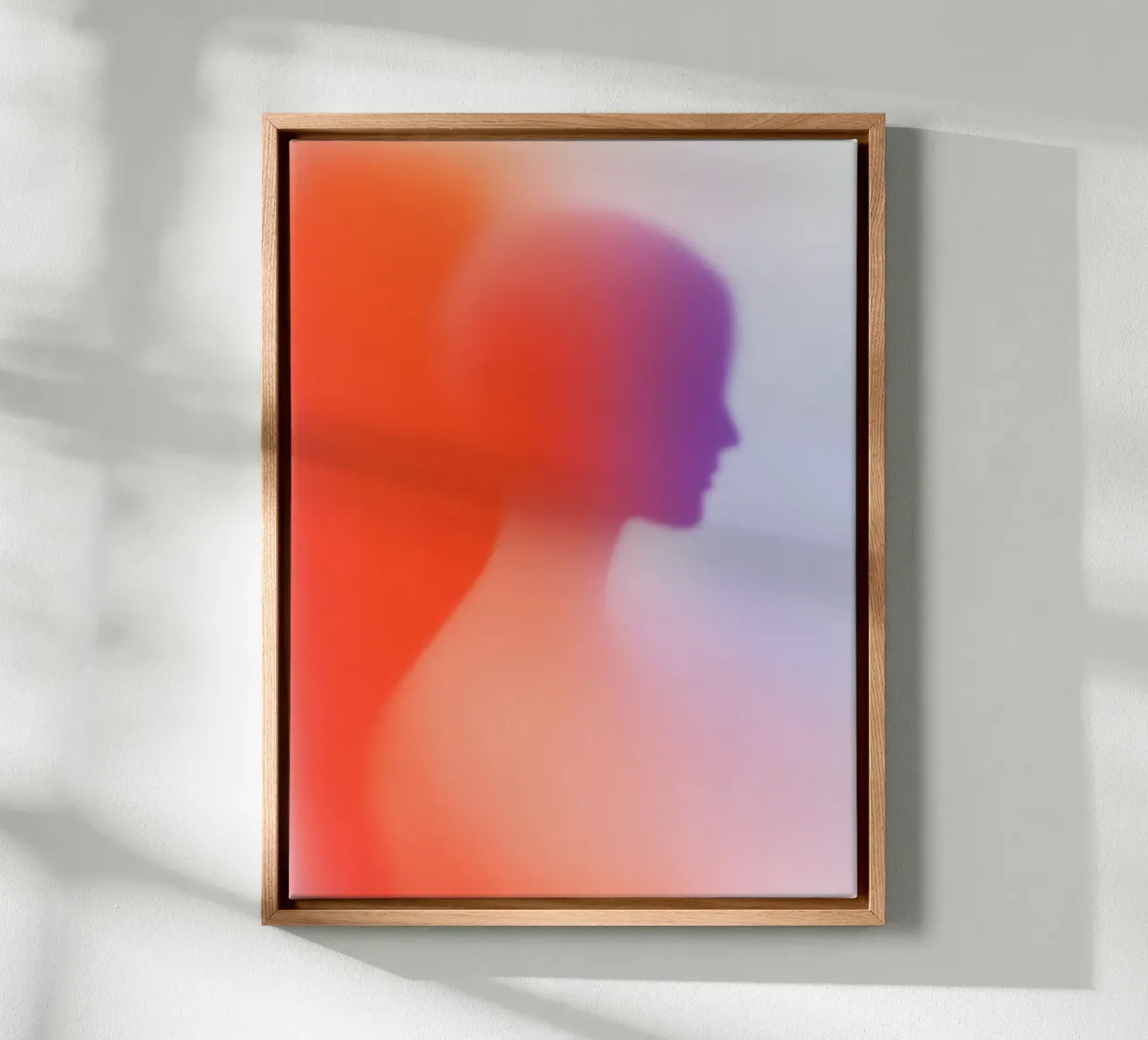 Abstract Portrait tela con Cornice a cassetta da My Tiny Home