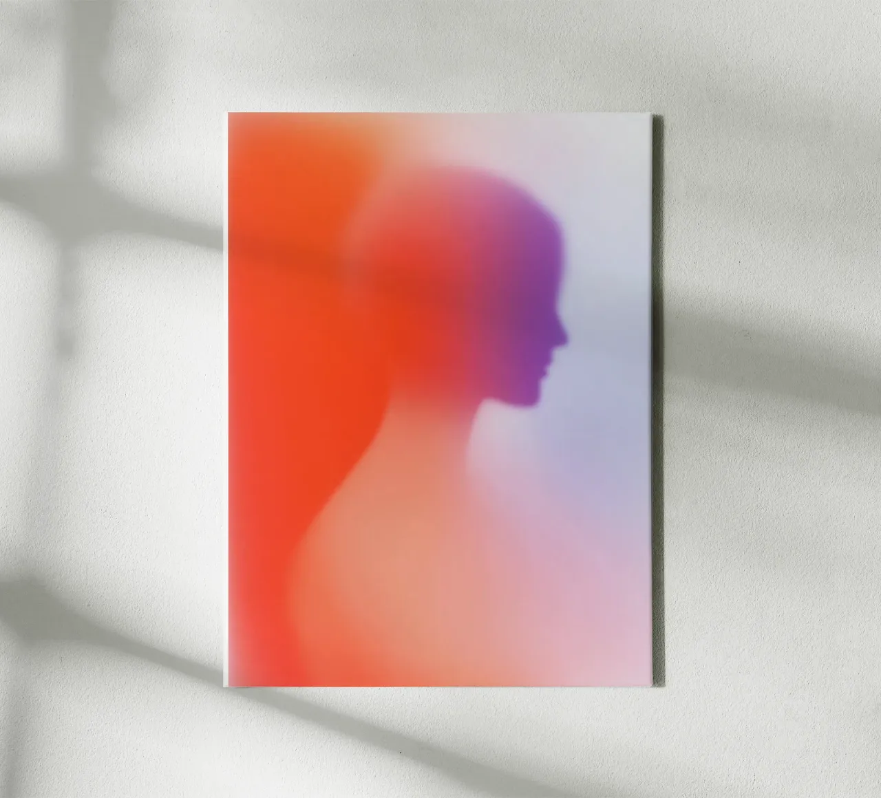 Abstract Portrait tela con Cornice a cassetta da My Tiny Home