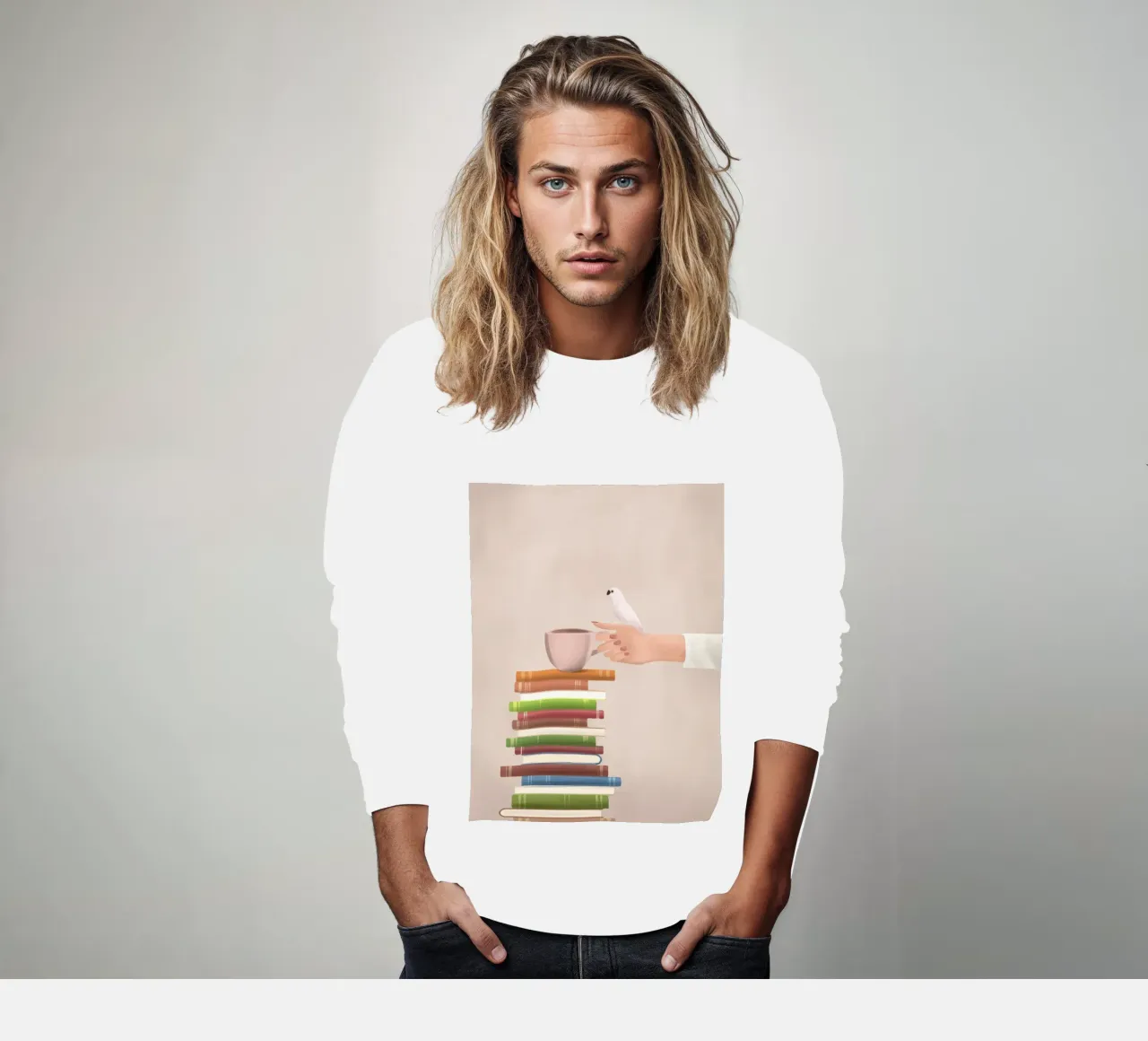 Good Read 02 felpa da Flow Line