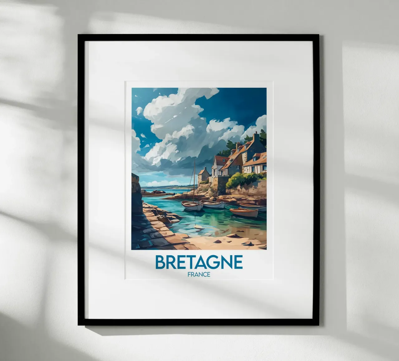 Affiche Bretagne Frankreich Poster von Frame the World