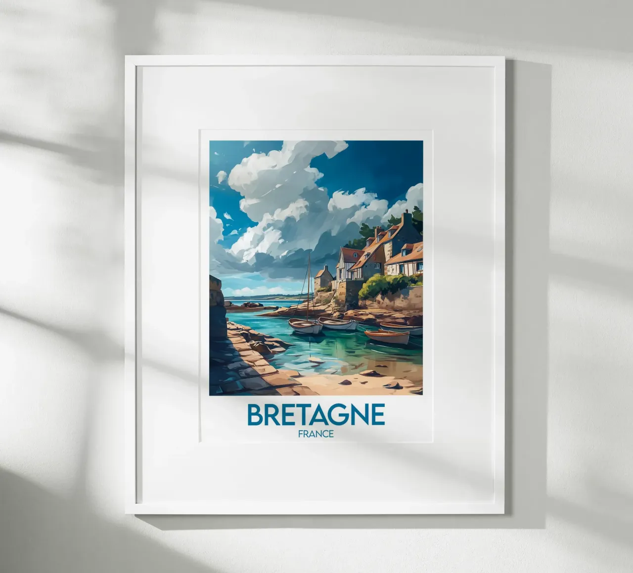 Affiche Bretagne Frankreich Poster von Frame the World