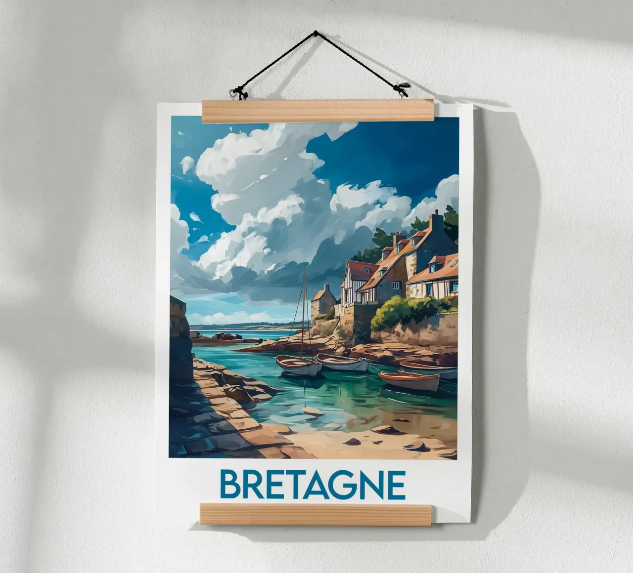 Affiche Bretagne Frankreich Poster von Frame the World