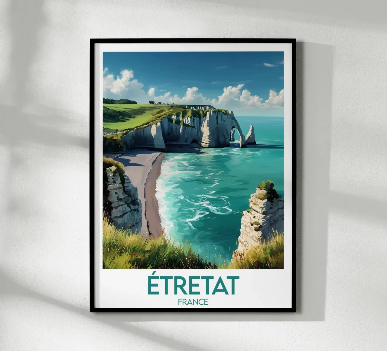 Poster Étretat France poster by Frame the World