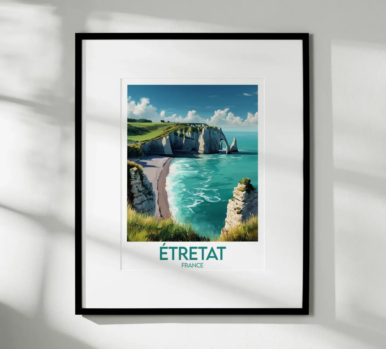 Poster Étretat France poster by Frame the World