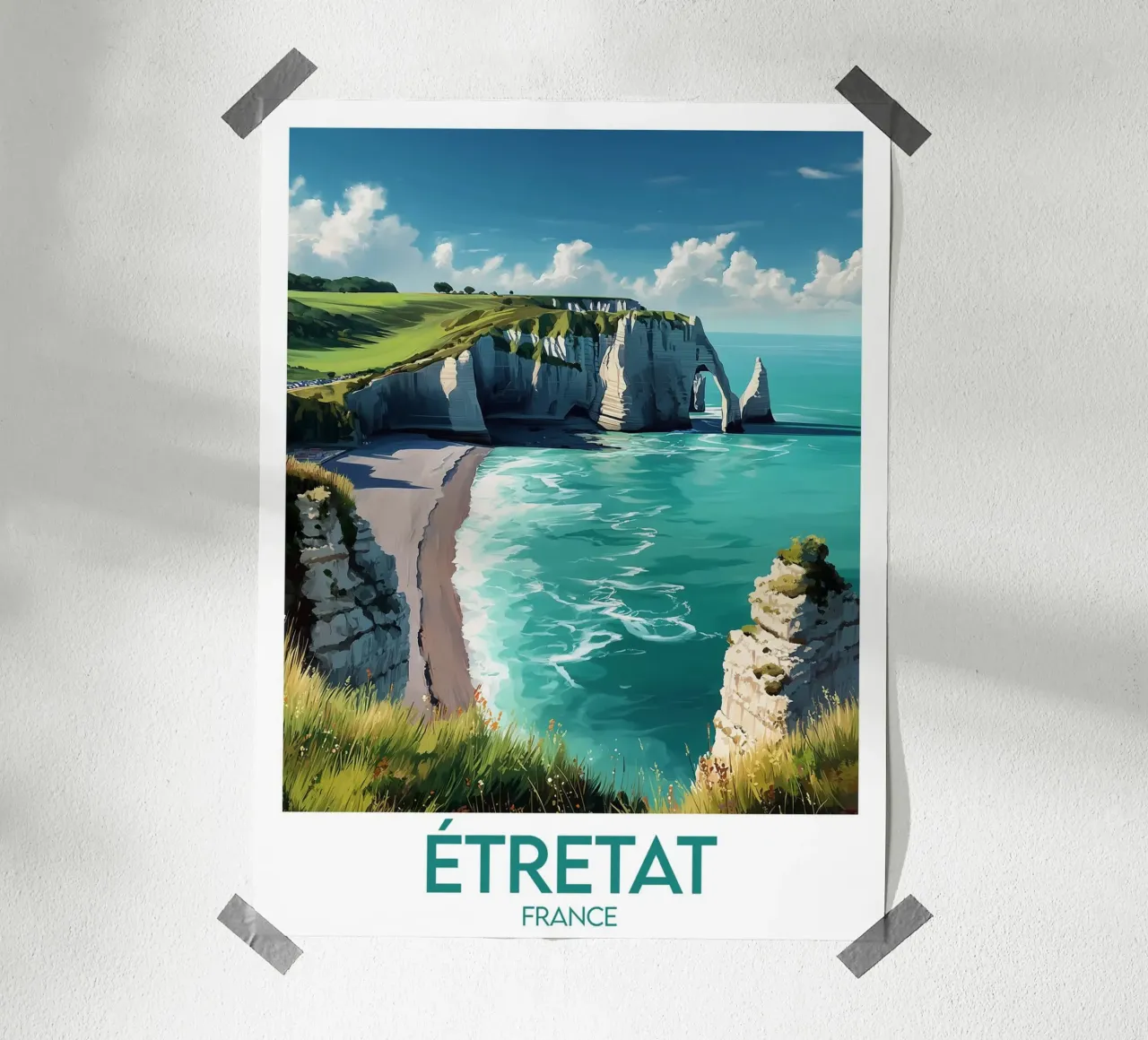 Poster Étretat France poster by Frame the World
