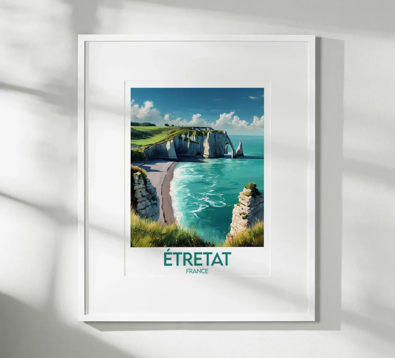 Poster Étretat France poster by Frame the World