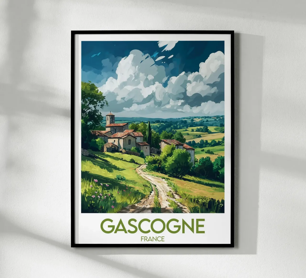 Affiche Gascogne France poster by Frame the World