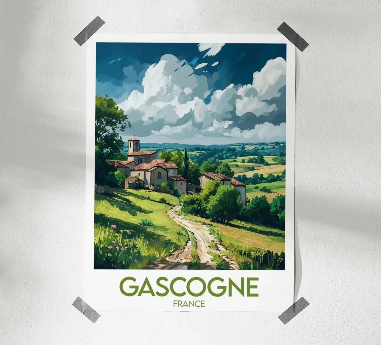 Affiche Gascogne France poster by Frame the World