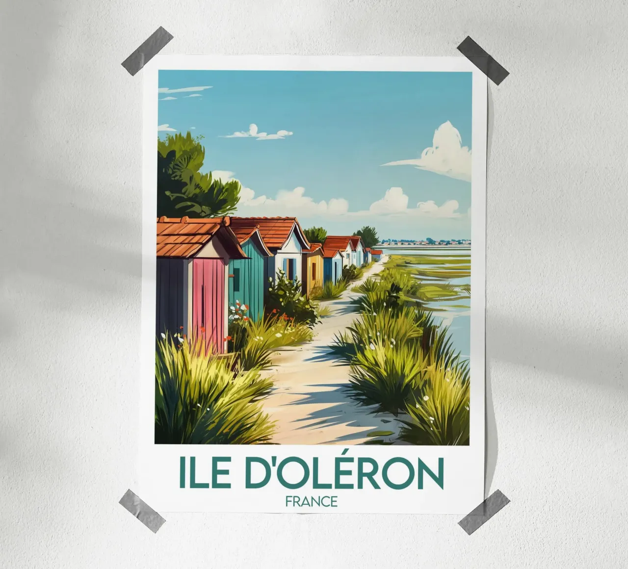 Poster Île d'Oléron carta hahnemühle da Frame the World