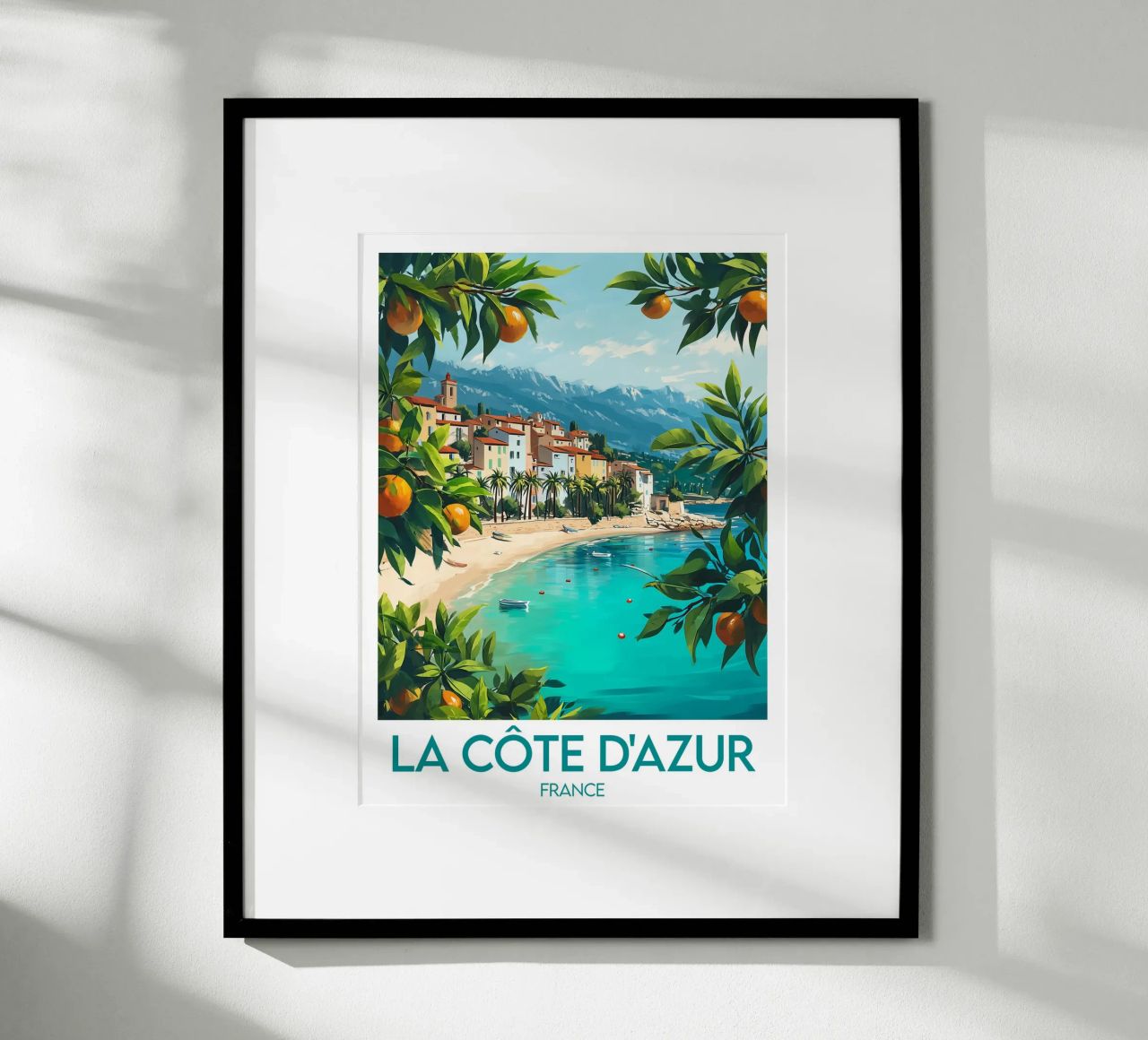 Poster Côte d'Azur Poster von Frame the World