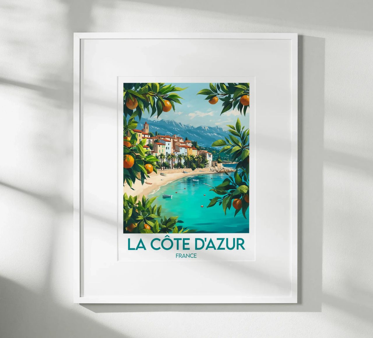 Poster Côte d'Azur Poster von Frame the World