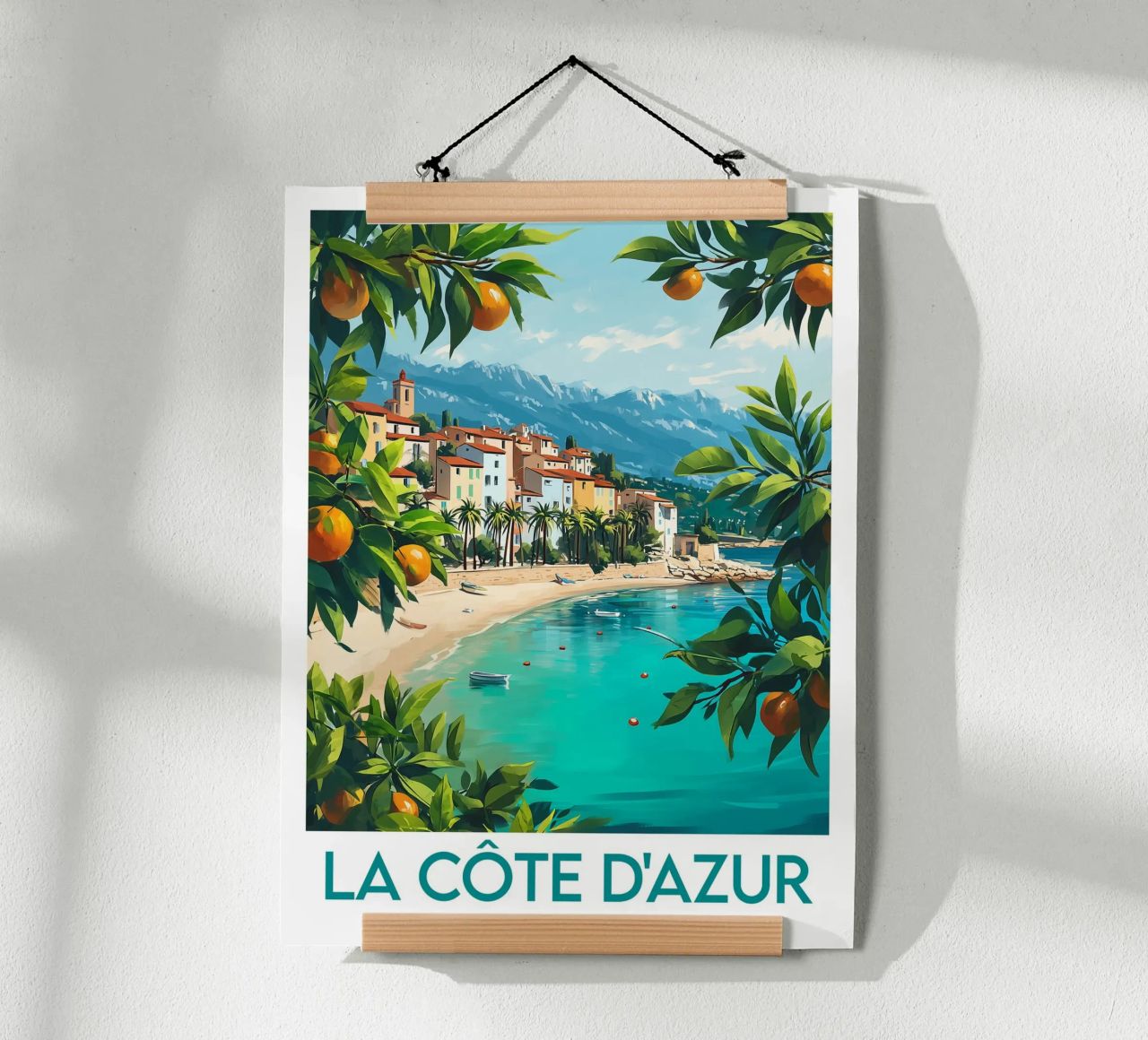Poster Côte d'Azur Poster von Frame the World