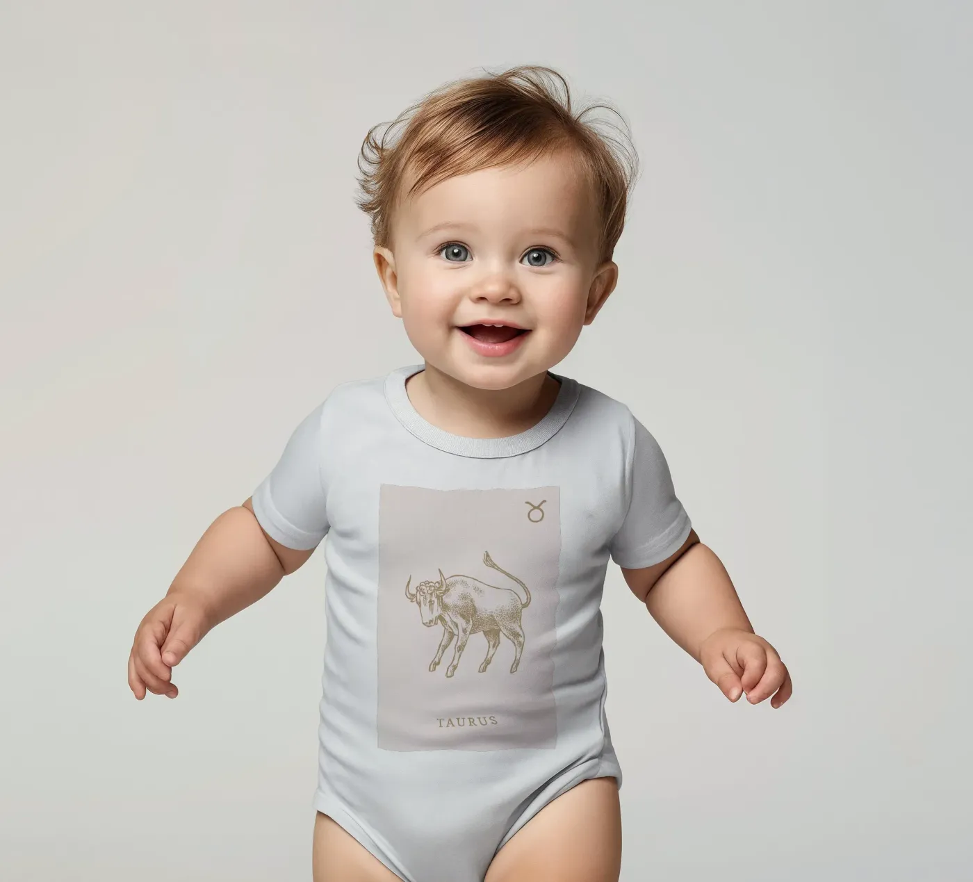 Taurus Kurzarm Babybody von Flora & Fauna