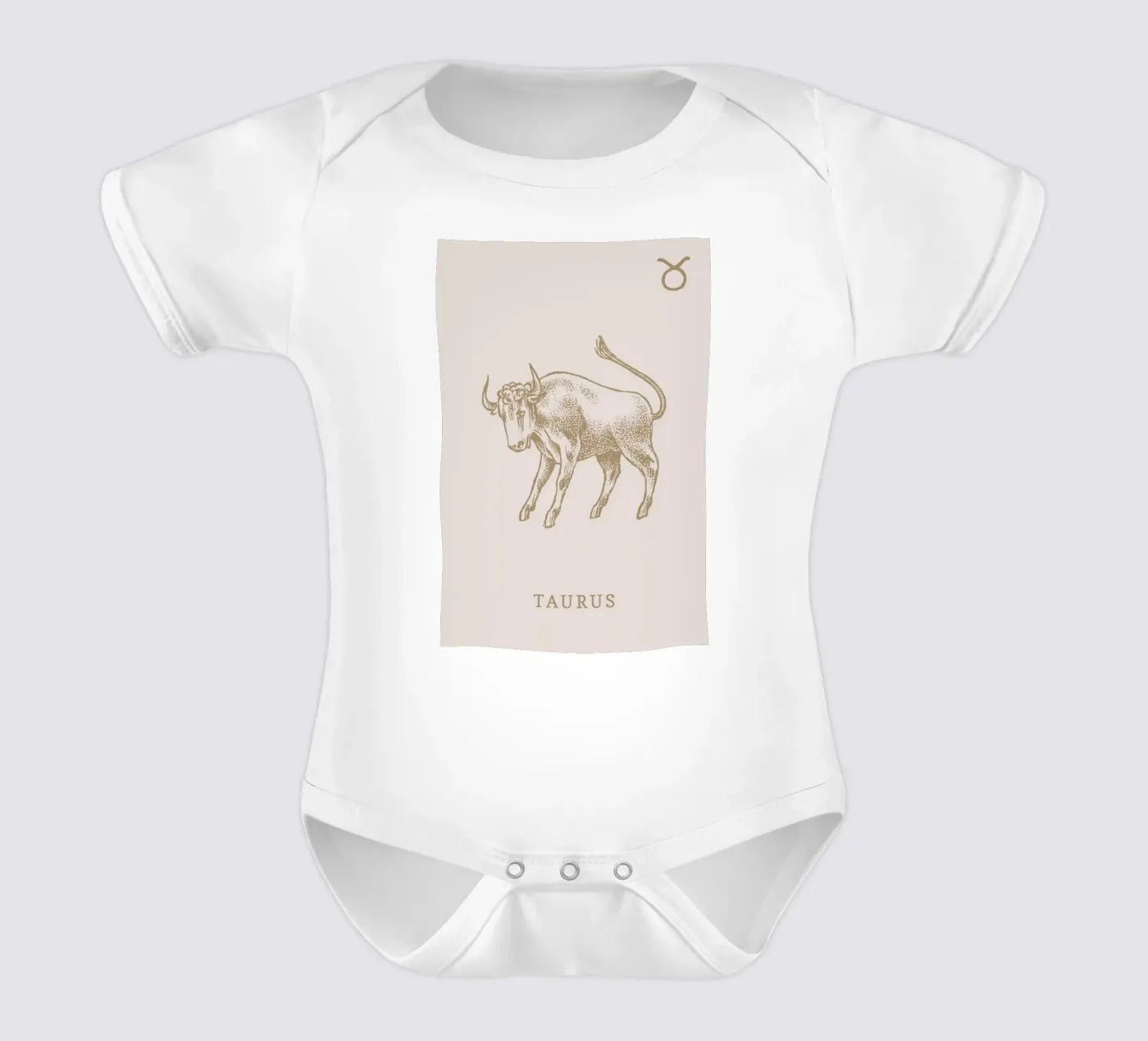 Taurus Kurzarm Babybody von Flora & Fauna