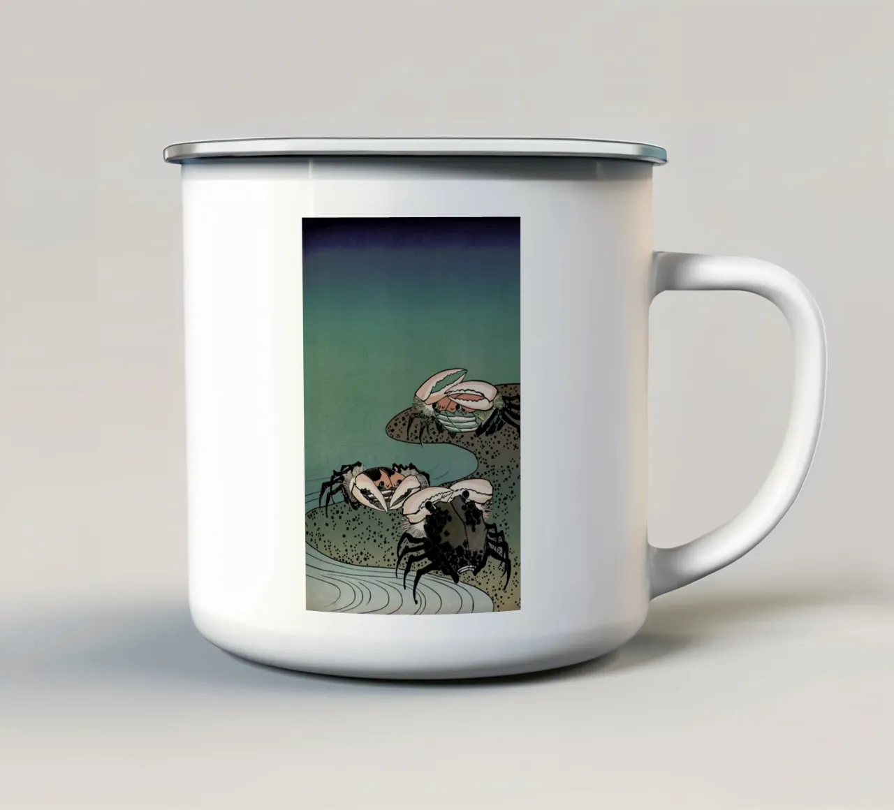 Saltwater Crabs tazza in smalto da Flora & Fauna