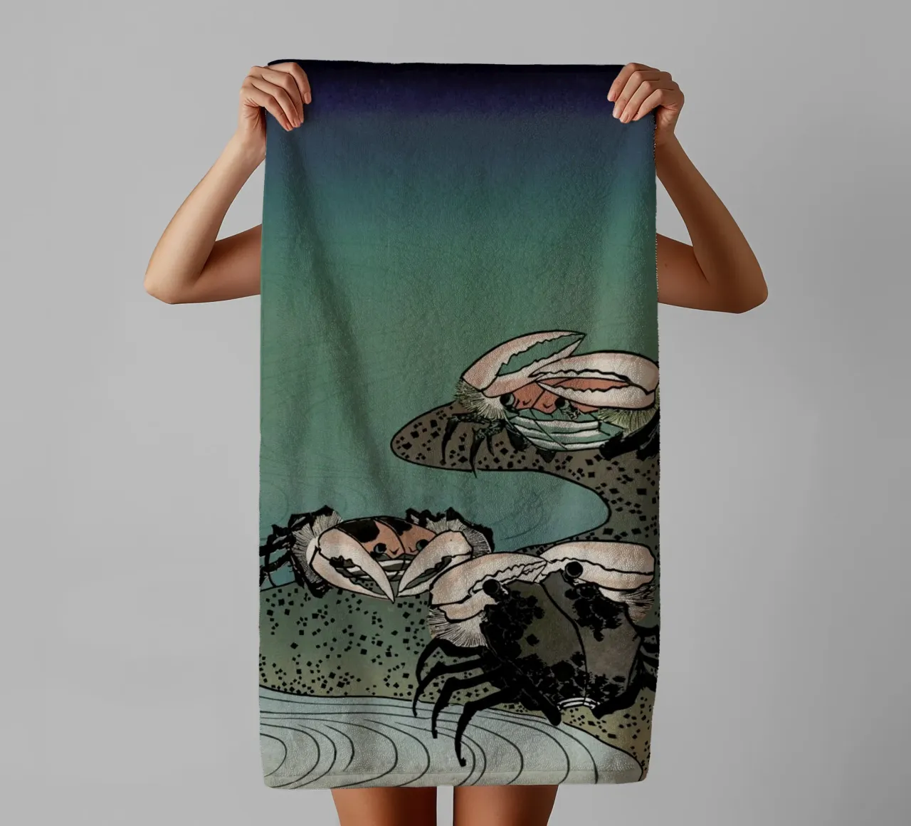 Saltwater Crabs asciugamano da bagno da Flora & Fauna