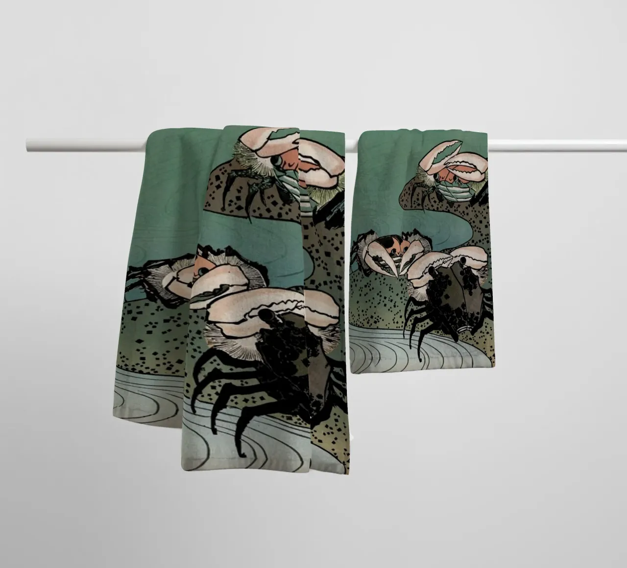 Saltwater Crabs asciugamano da bagno da Flora & Fauna