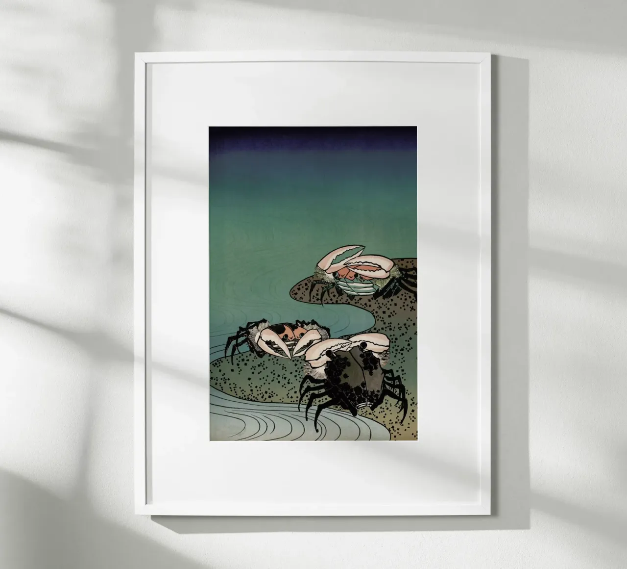 Saltwater Crabs poster con telaio in plastica da Flora & Fauna