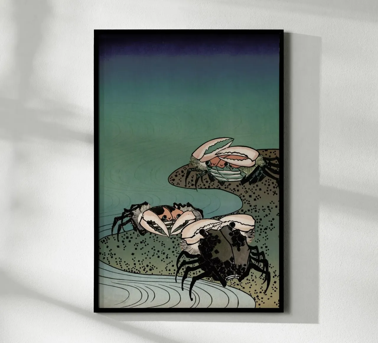 Saltwater Crabs poster con telaio in plastica da Flora & Fauna