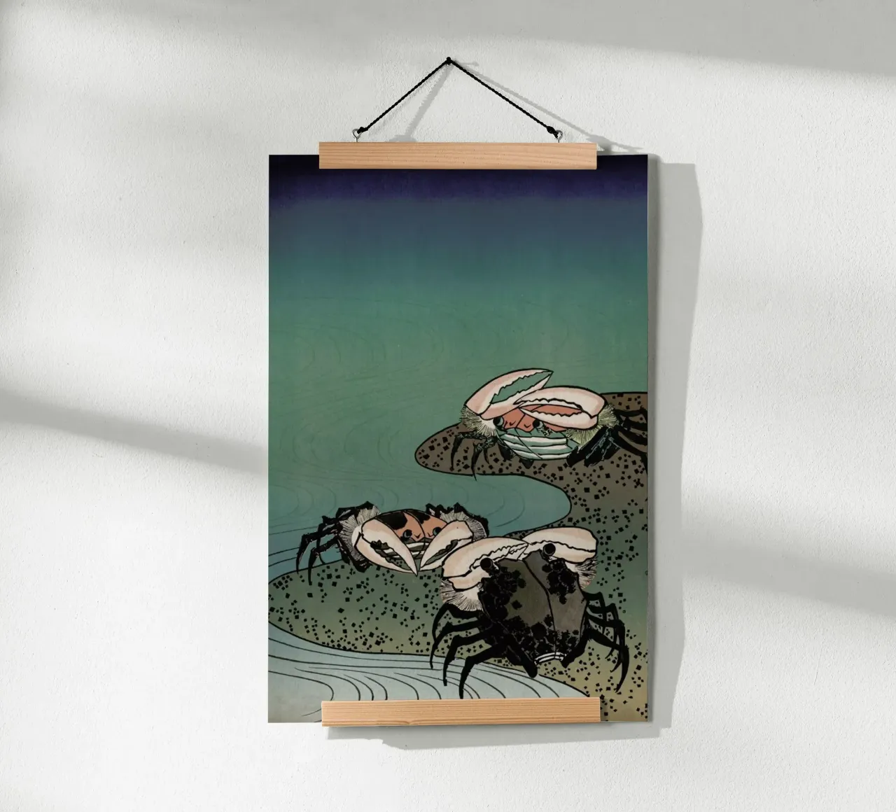 Saltwater Crabs poster con telaio in plastica da Flora & Fauna