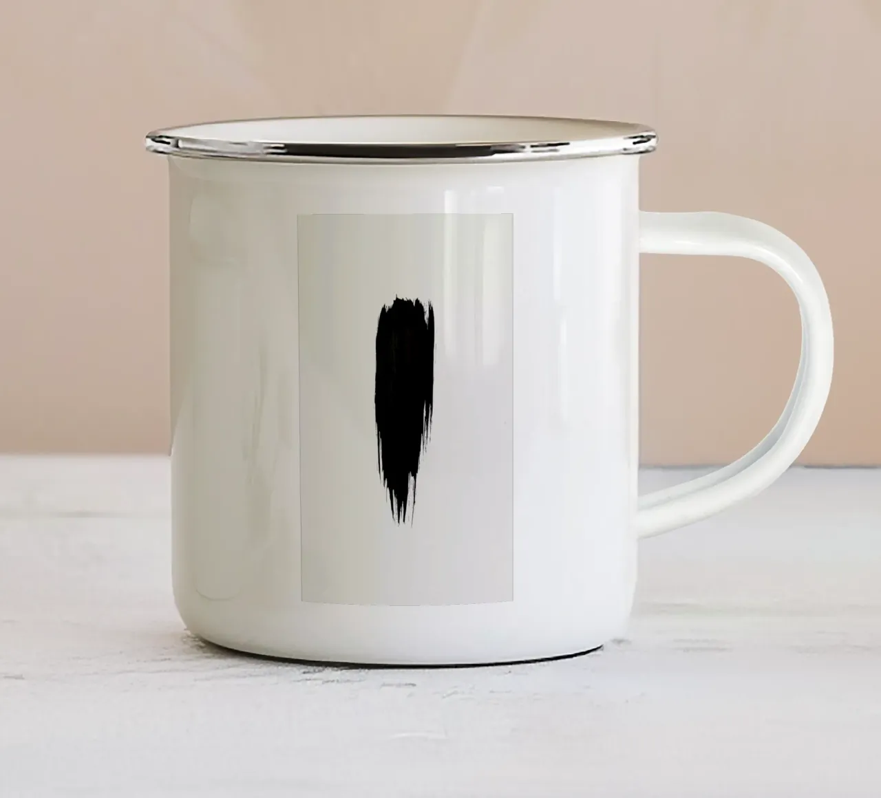Brushstroke III tazza in smalto da Pure