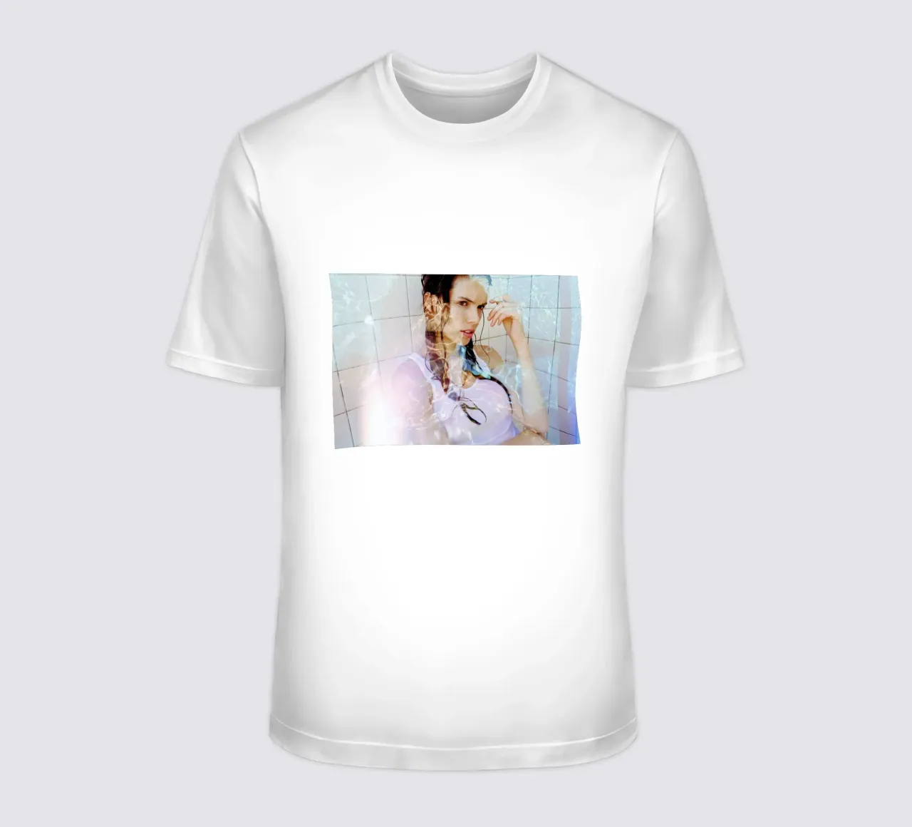 Water runs cold t-shirt by Aysha Banos
