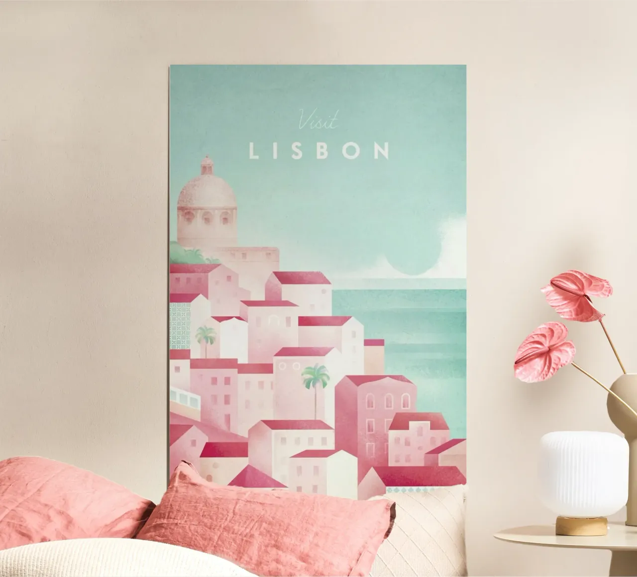 Lisbon poster con telaio in plastica da Henry Rivers