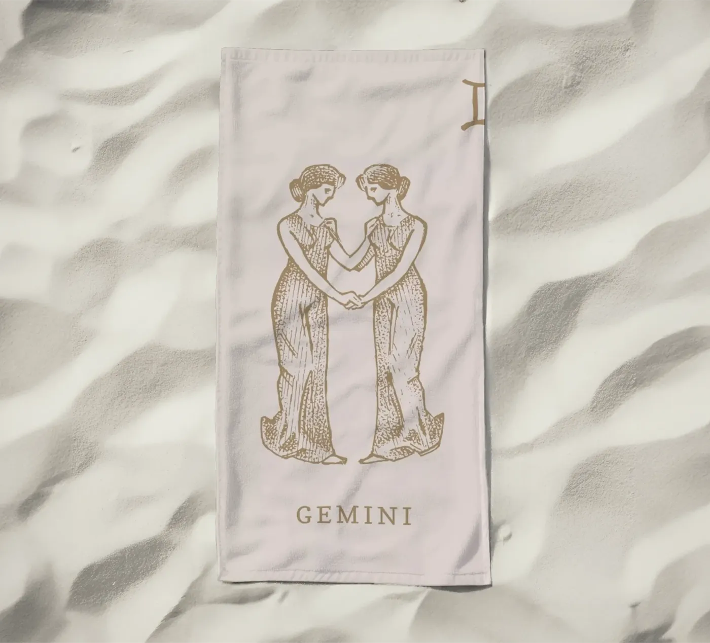 Gemini beach towel by Flora & Fauna