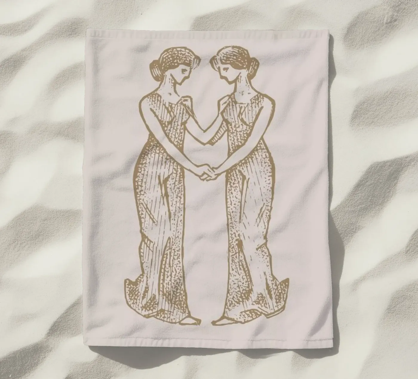 Gemini beach towel by Flora & Fauna