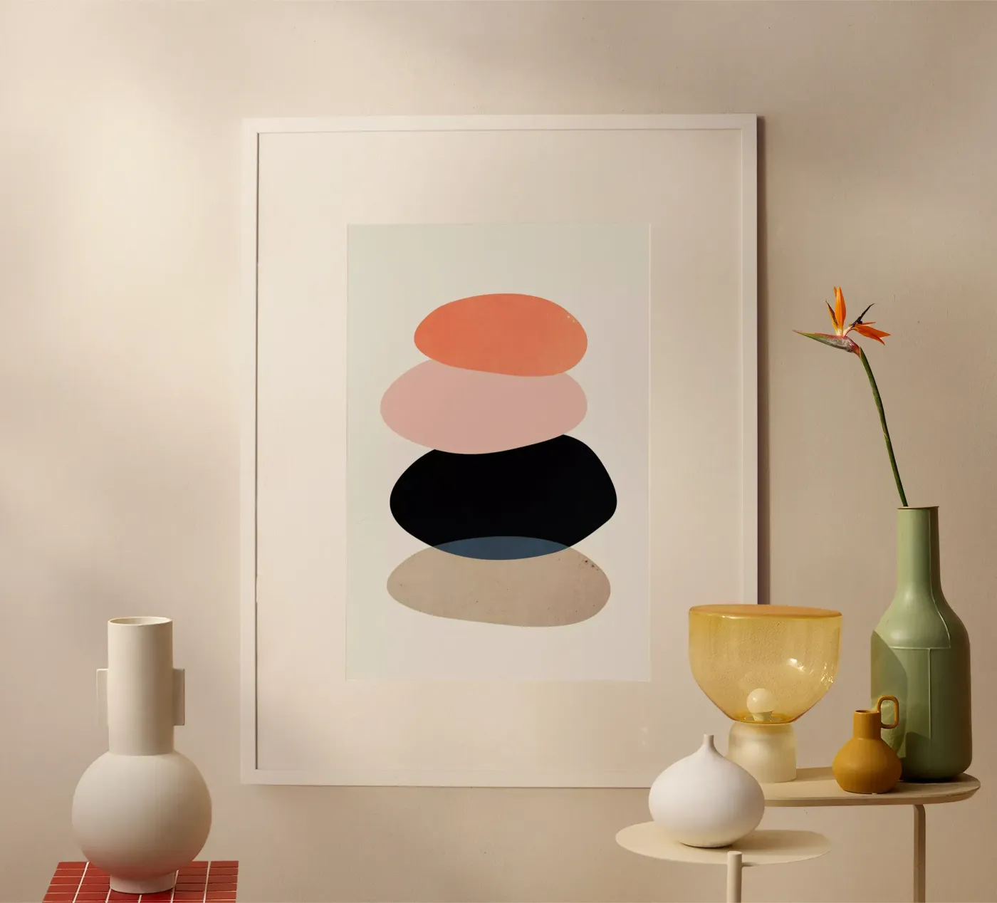 River Stone poster van Pure
