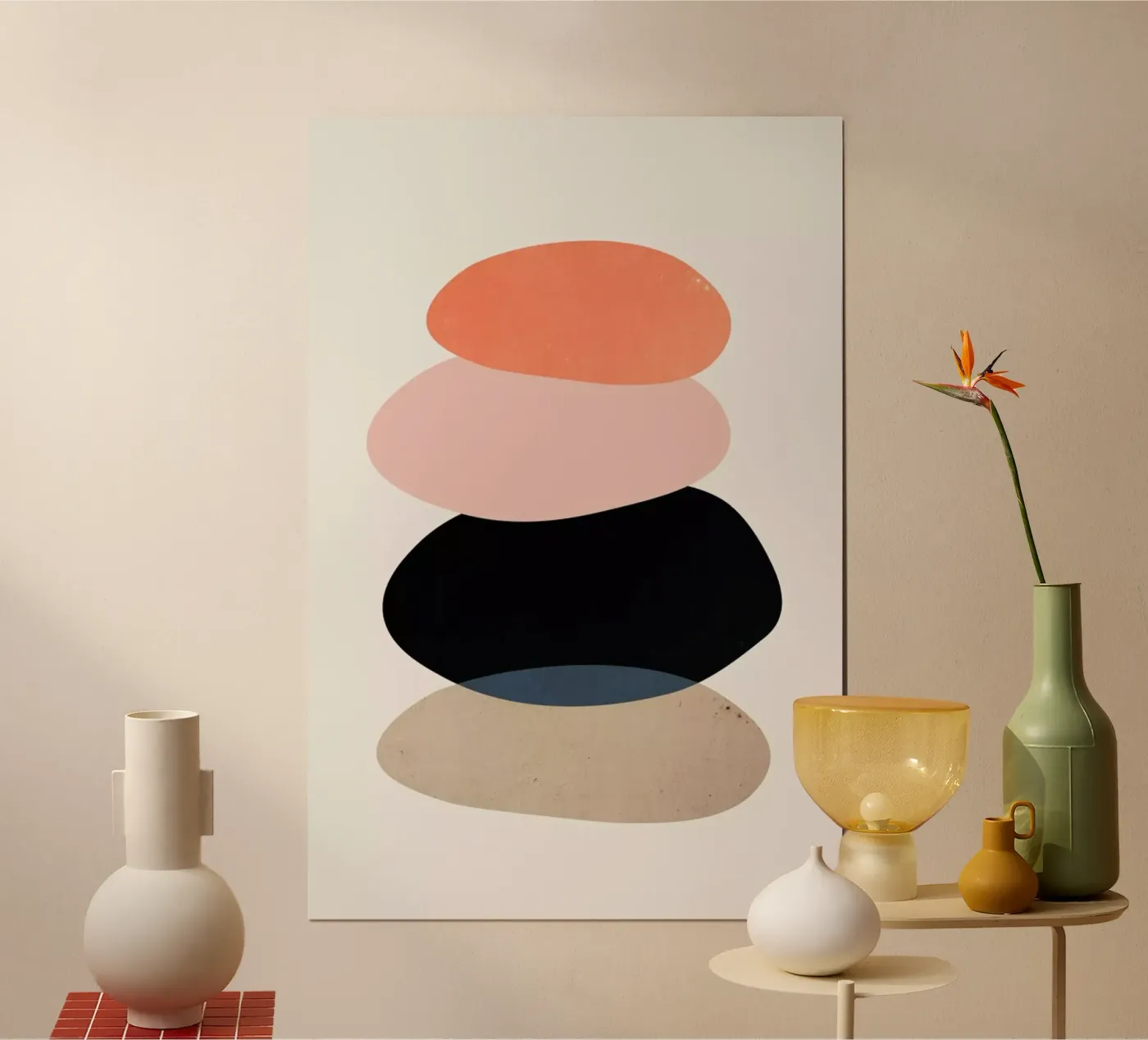 River Stone poster van Pure
