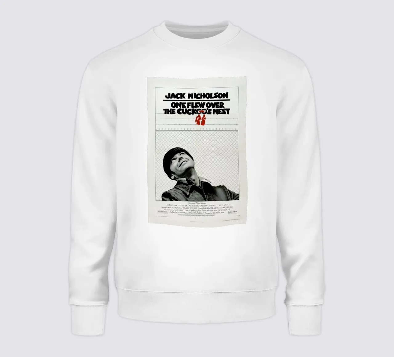 ‘One Flew over the Cuckoo’s Nest’ Retro Movie Poster felpa da Gallery Print and Art Limited