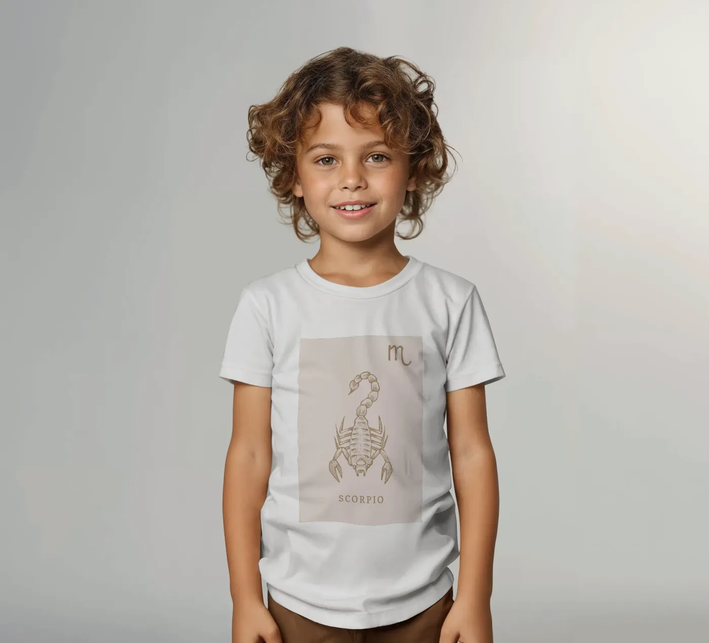 Scorpio kinder t-shirt van Flora & Fauna