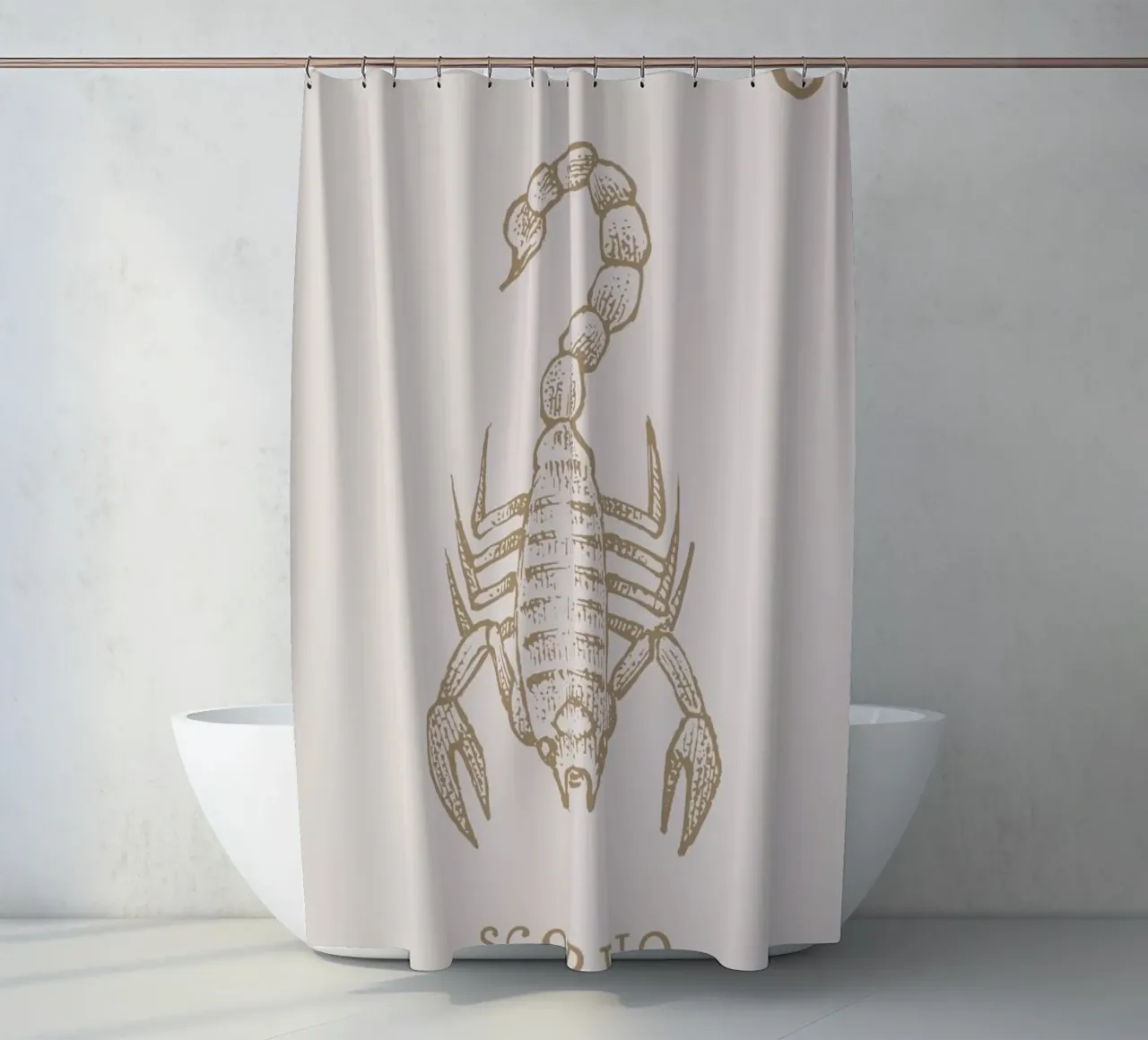 Scorpio tenda da doccia da Flora & Fauna