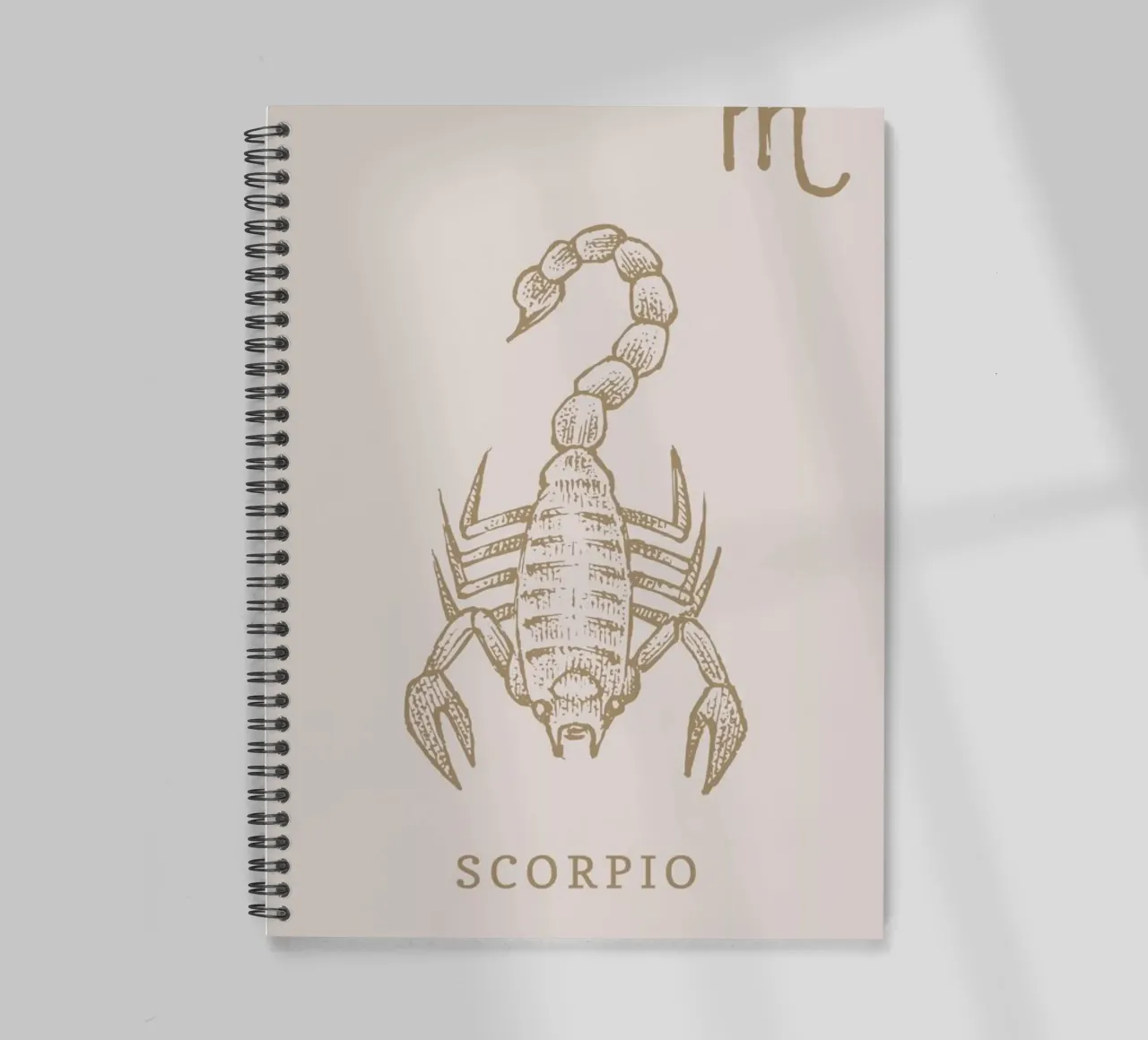 Scorpio spiral notebook by Flora & Fauna