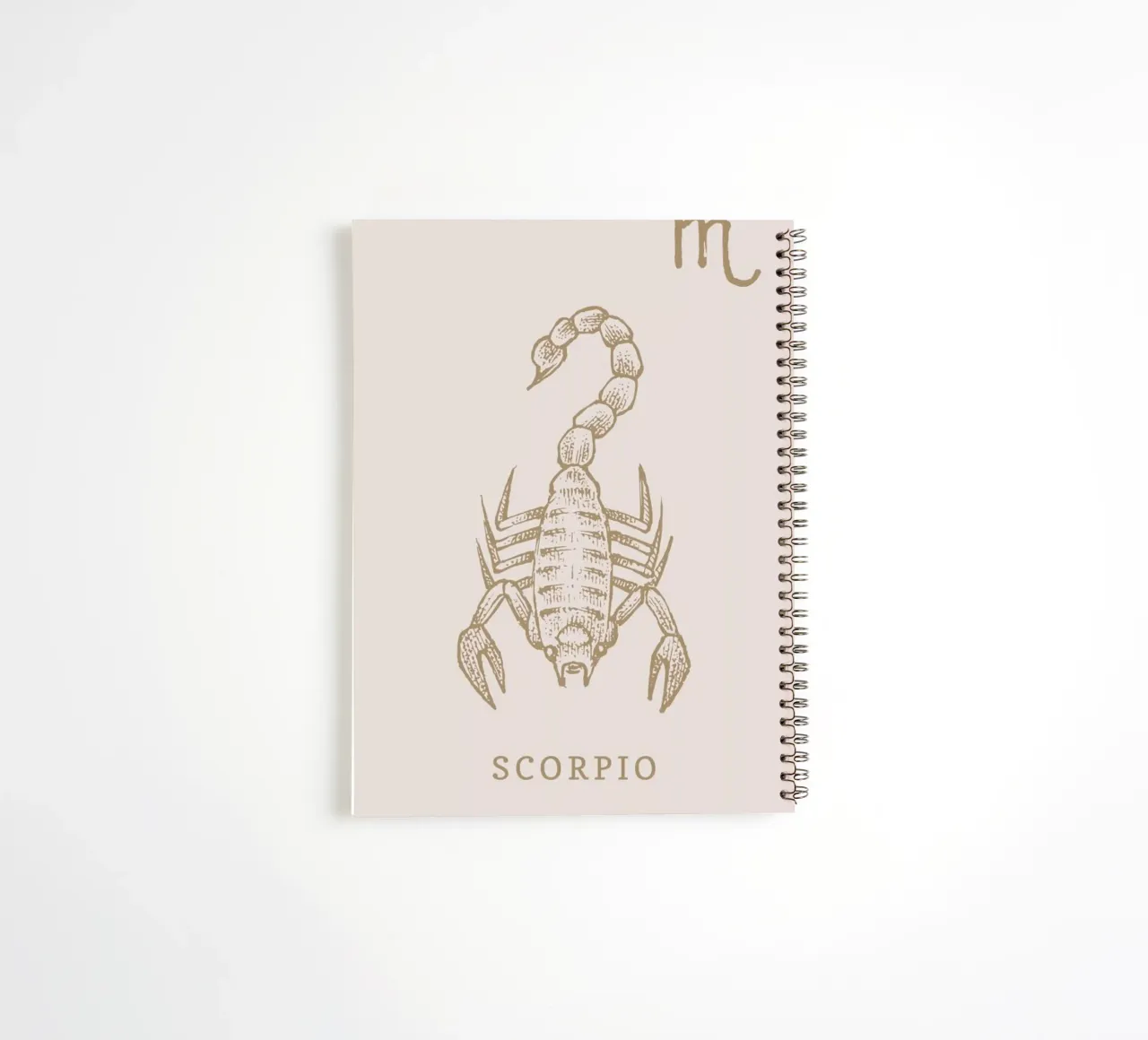 Scorpio spiral notebook by Flora & Fauna