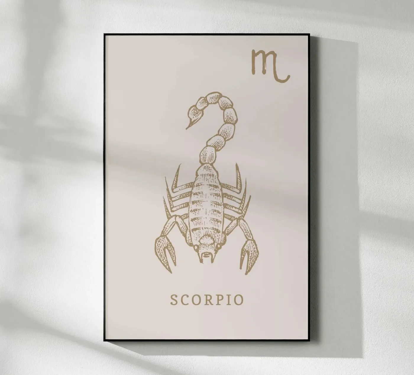 Scorpio Acryl-Glas von Flora & Fauna