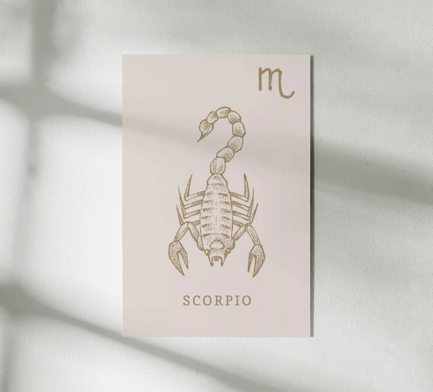 Scorpio Acryl-Glas von Flora & Fauna
