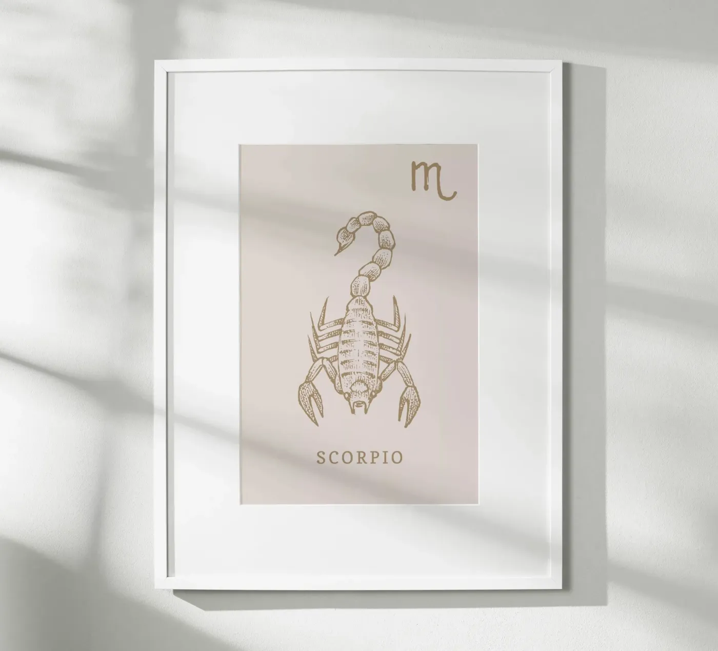 Scorpio Poster von Flora & Fauna
