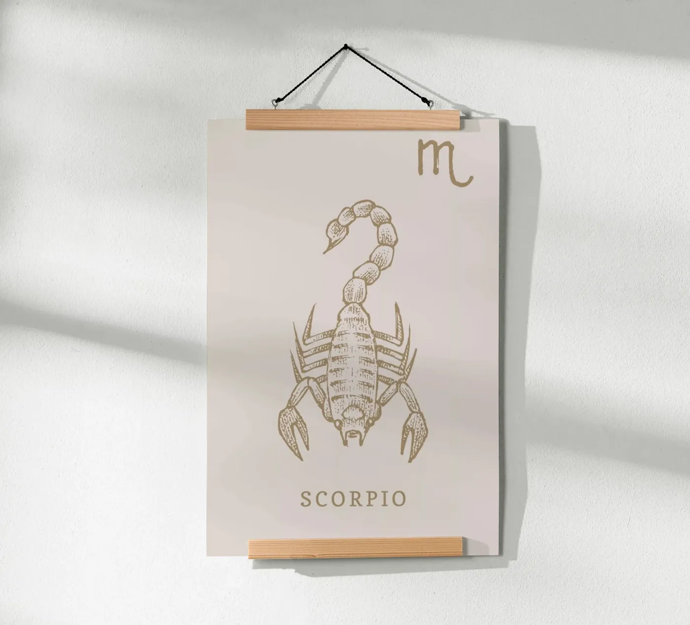 Scorpio Poster von Flora & Fauna