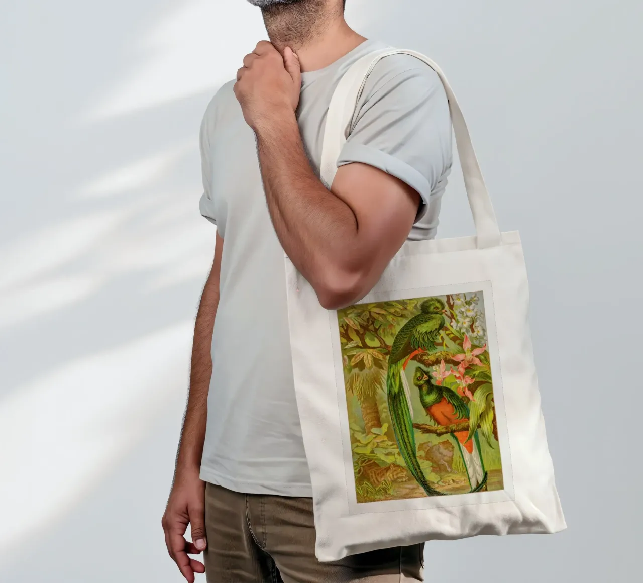 Native Birds borsa in juta da Flora & Fauna