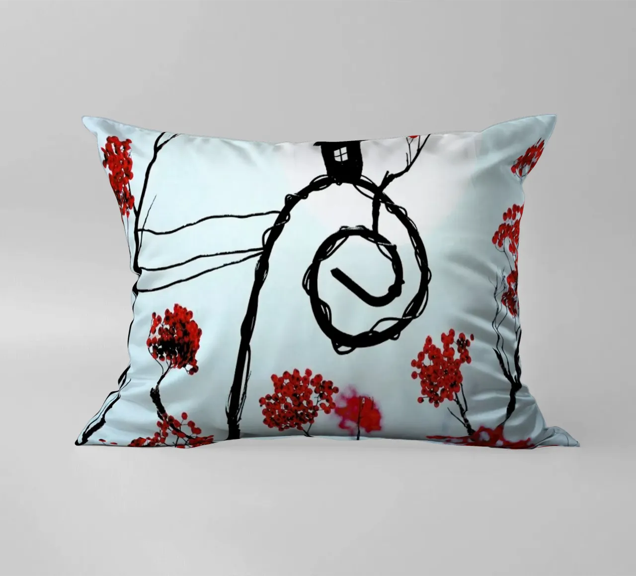 Rowanberry Dream decorative cushion by Elisabeth Fredriksson