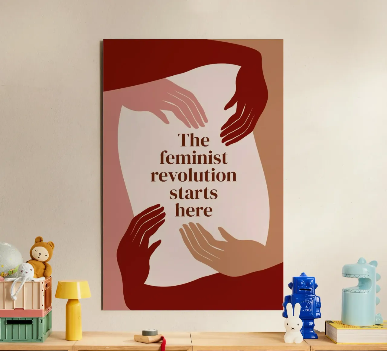 The Feminist Revolution Starts Here I alluminio dibond da Les Glorieuses x JUNIQE